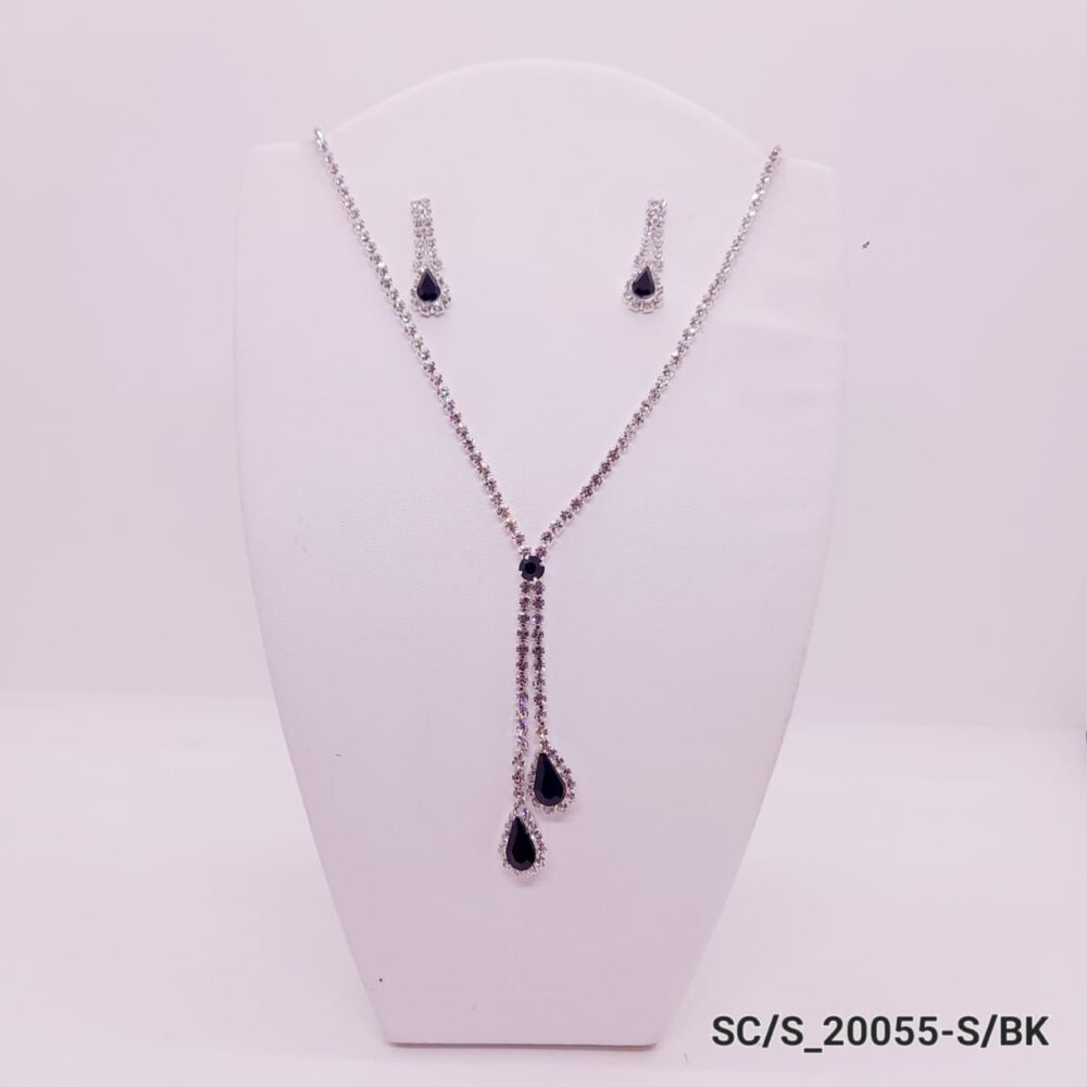 Set Collar con Aros de Strass / S-20055