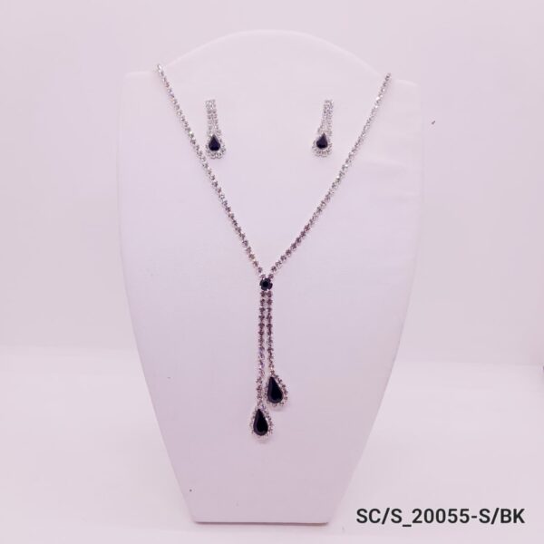 Set Collar con Aros de Strass / S-20055
