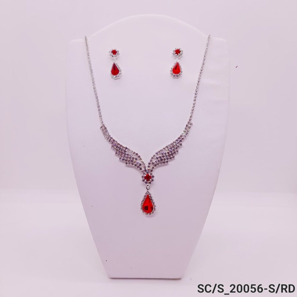 Set Collar con Aros de Strass / S-20056