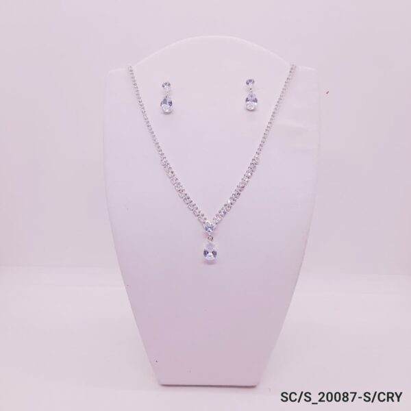 Set Collar con Aros de Strass / S-20087
