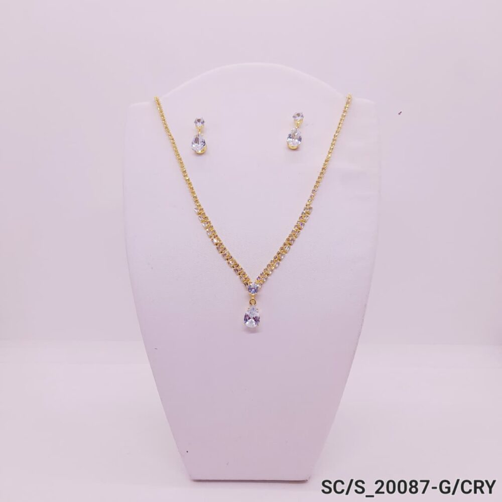 Set Collar con Aros de Strass / S-20087 - Image 2