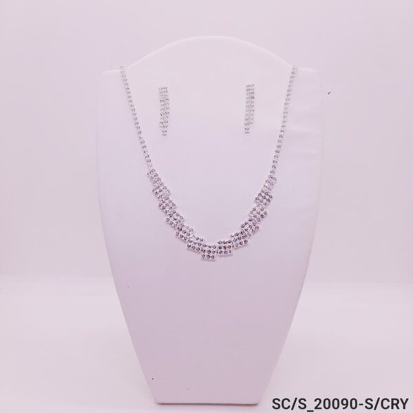 Set Collar con Aros de Strass / S-20090