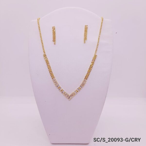 Set Collar con Aros de Strass / S-20093