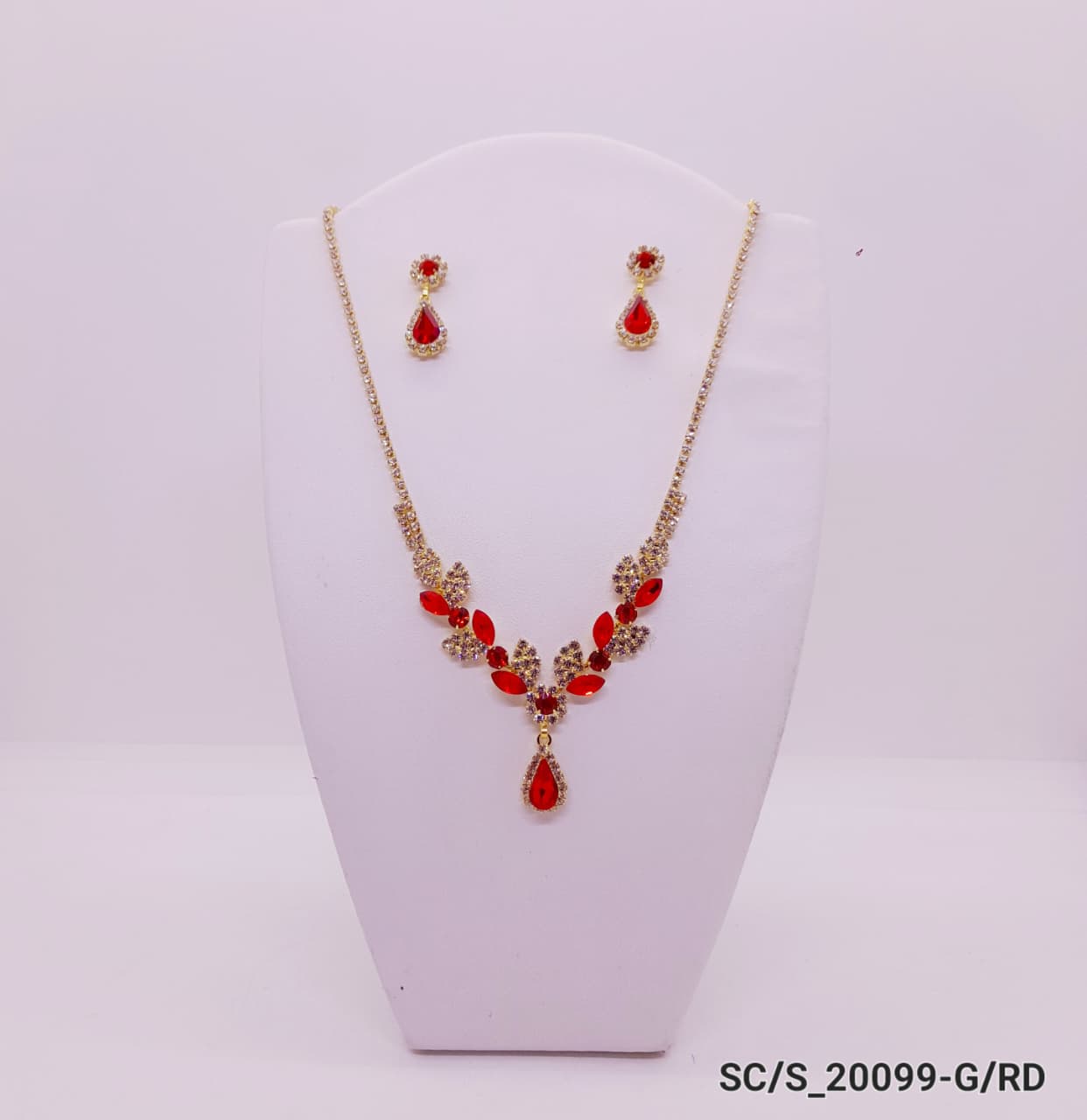 Set Collar con Aros de Strass / S-20099 - Image 3