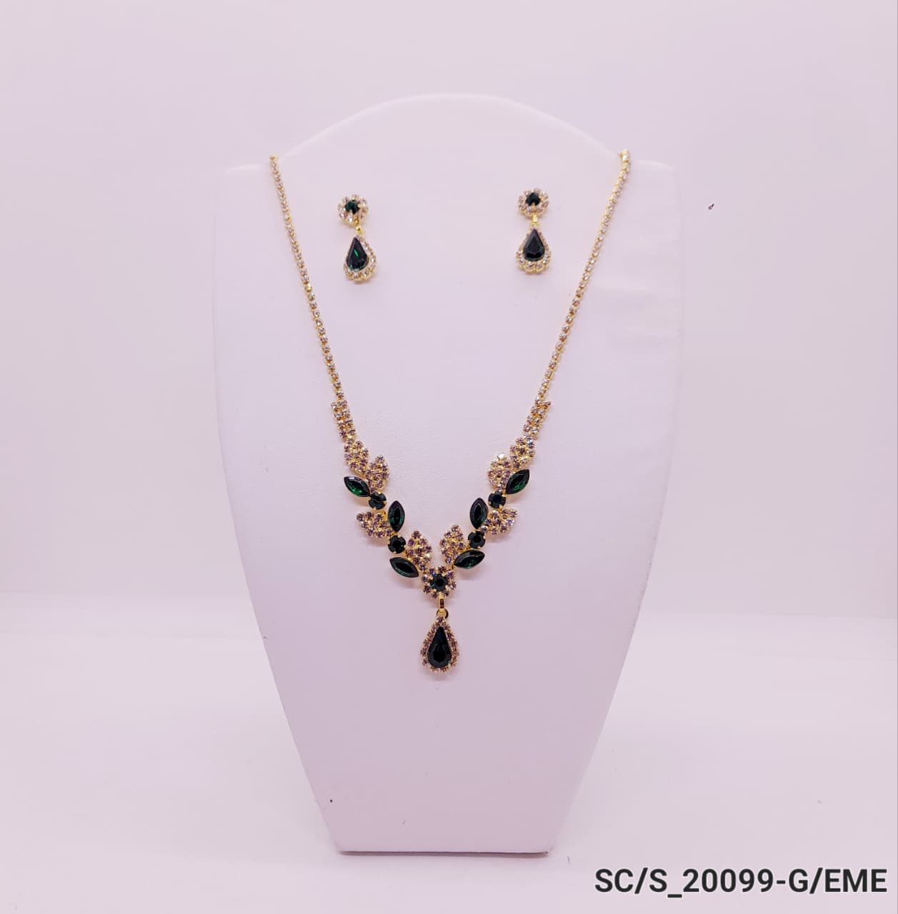 Set Collar con Aros de Strass / S-20099 - Image 2