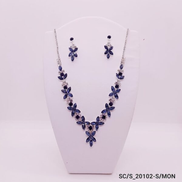 Set Collar con Aros de Strass / S-20102