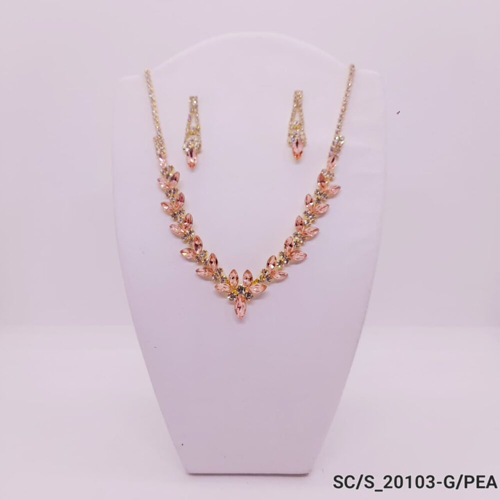 Set Collar con Aros de Strass / S-20103 - Image 2