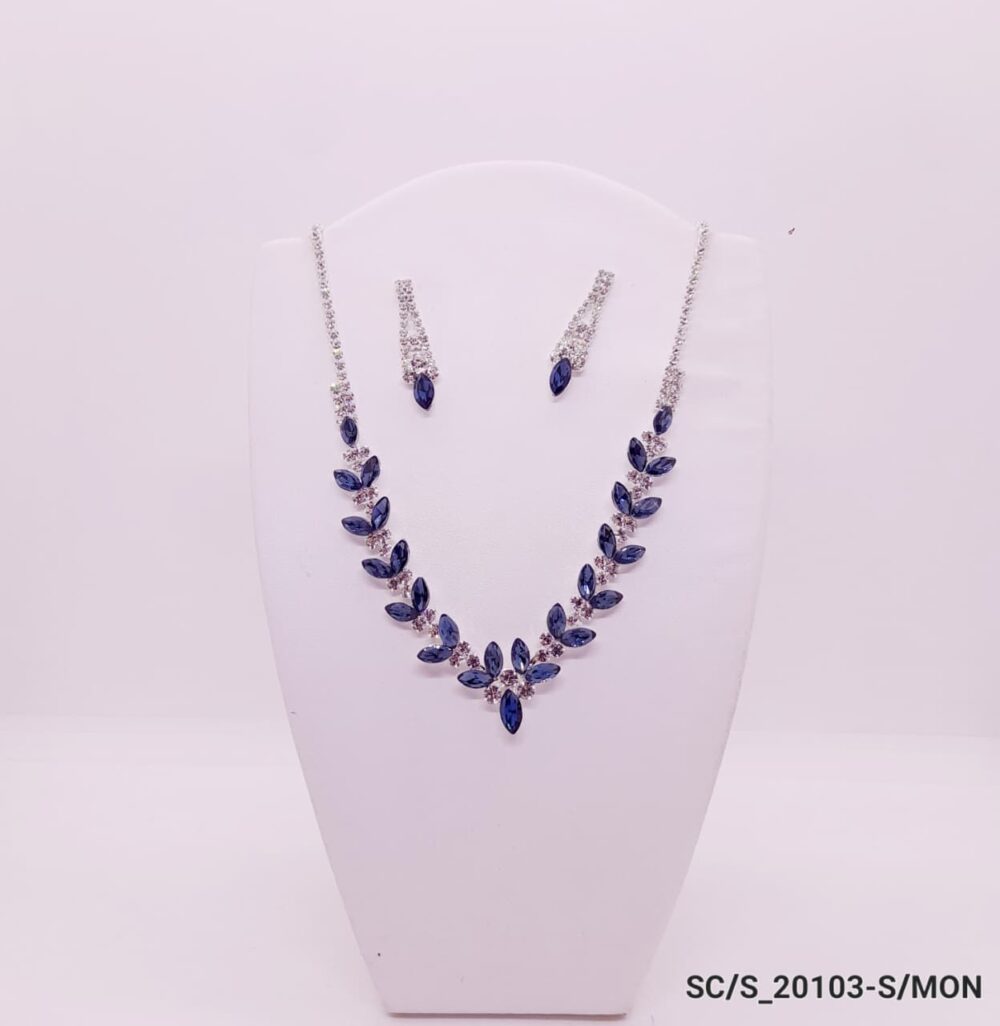 Set Collar con Aros de Strass / S-20103