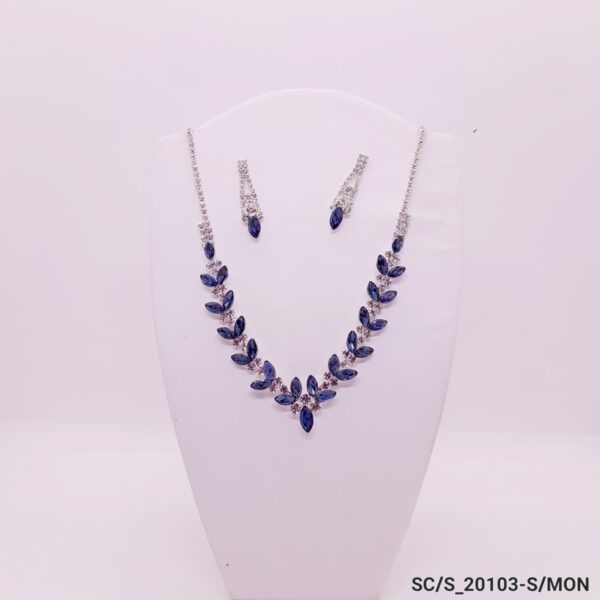 Set Collar con Aros de Strass / S-20103