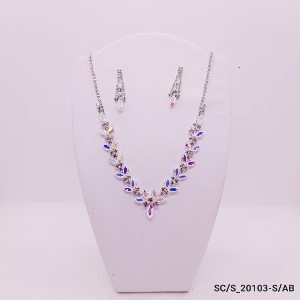 Set Collar con Aros de Strass / S-20103 - Image 4