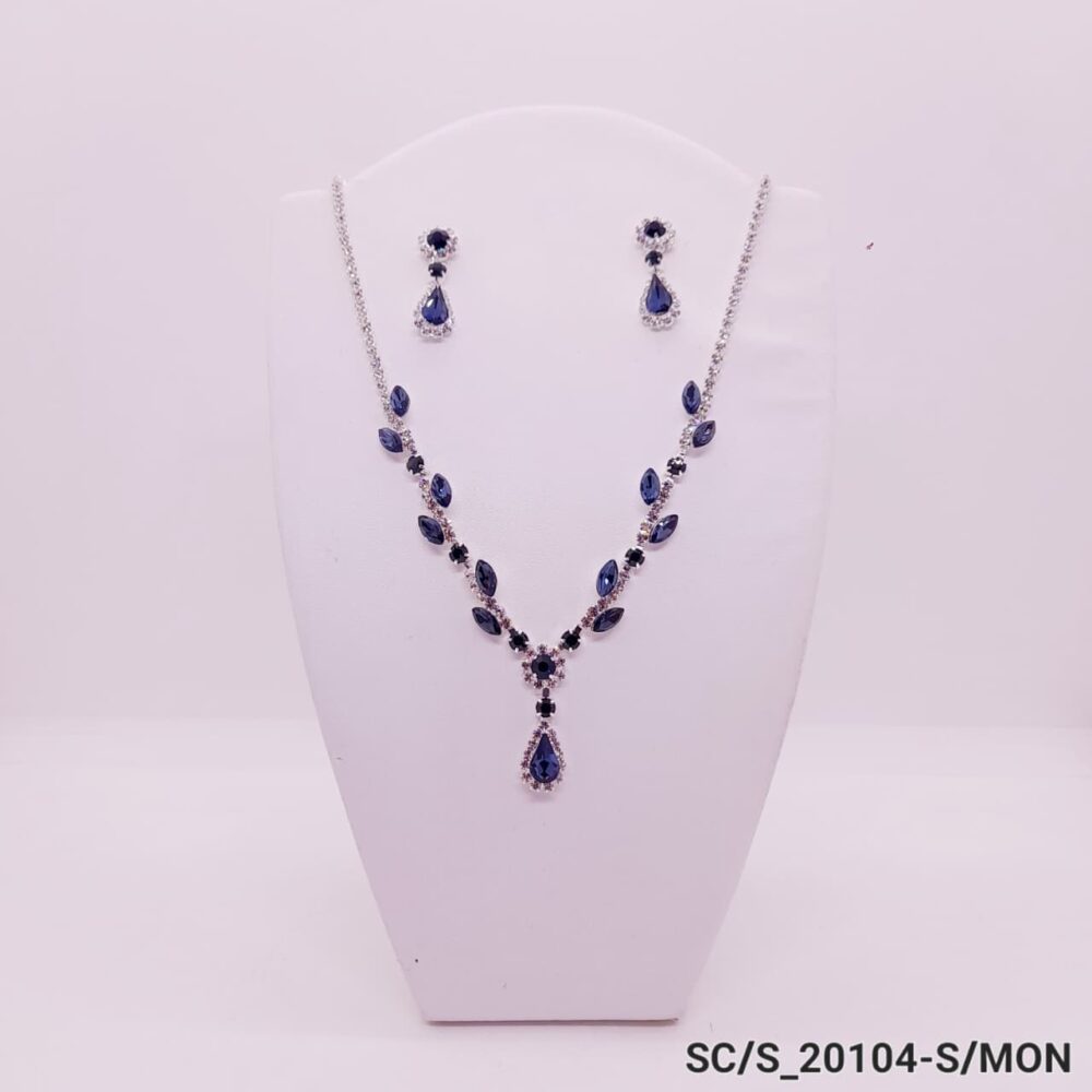Set Collar con Aros de Strass / S-20104 - Image 3