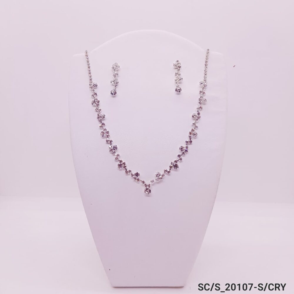 Set Collar con Aros de Strass / S-20107 - Image 2
