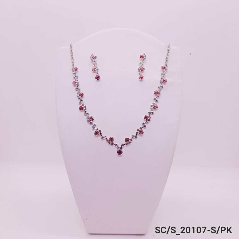 Set Collar con Aros de Strass / S-20107