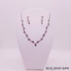 Set Collar con Aros de Strass / S-20107