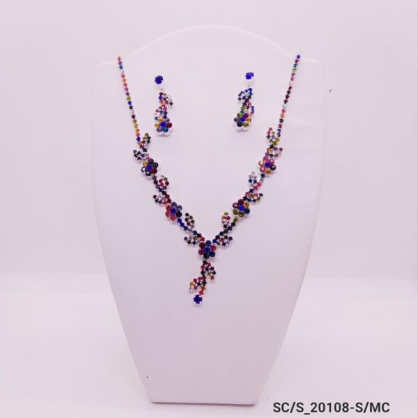 Set Collar con Aros de Strass / S-20108