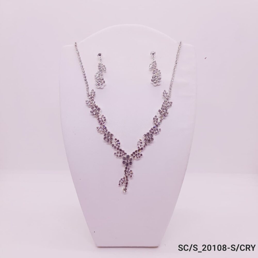 Set Collar con Aros de Strass / S-20108 - Image 2