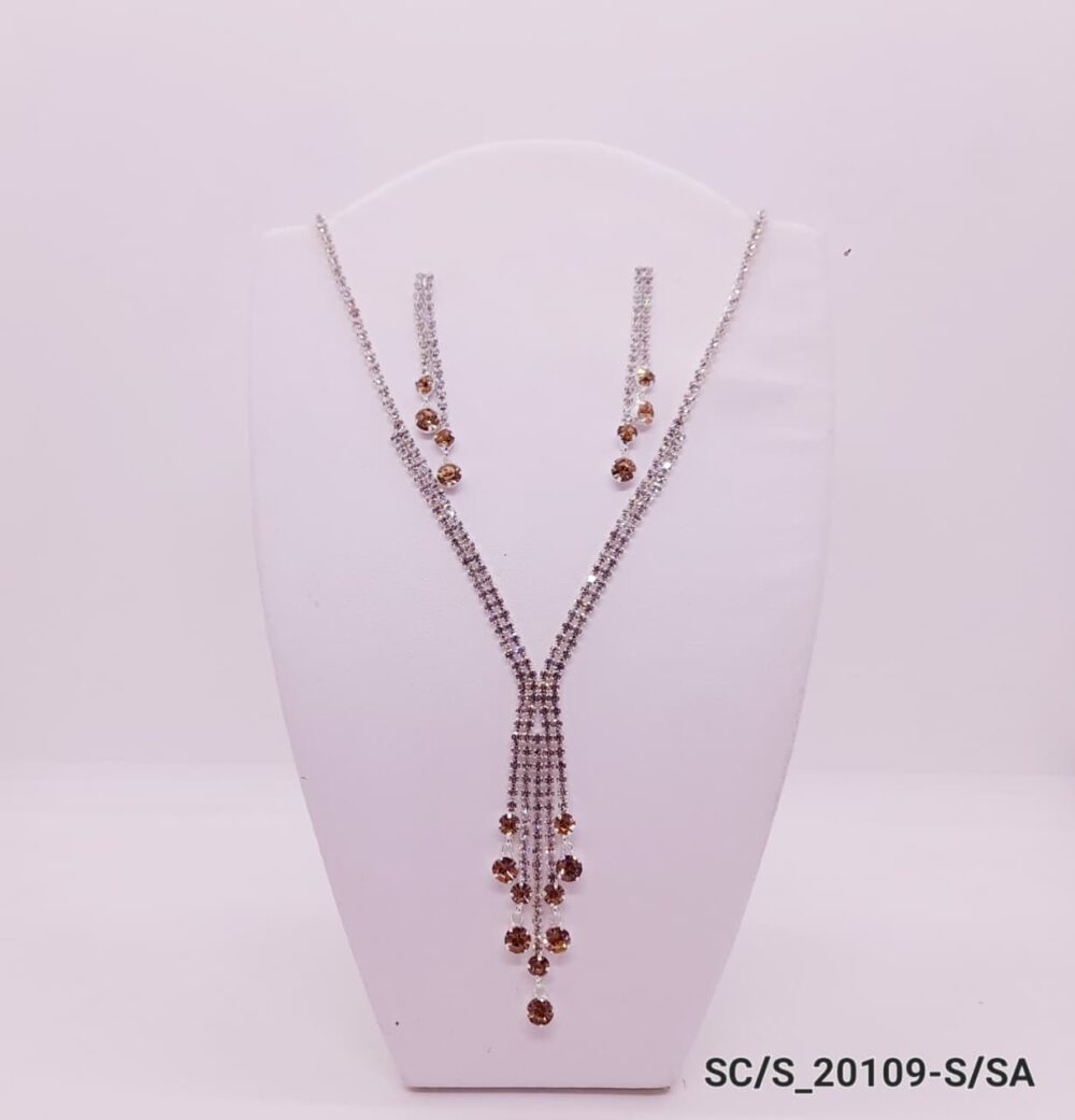 Set Collar con Aros de Strass / S-20109 - Image 4