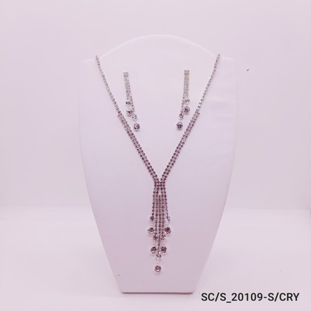 Set Collar con Aros de Strass / S-20109 - Image 2
