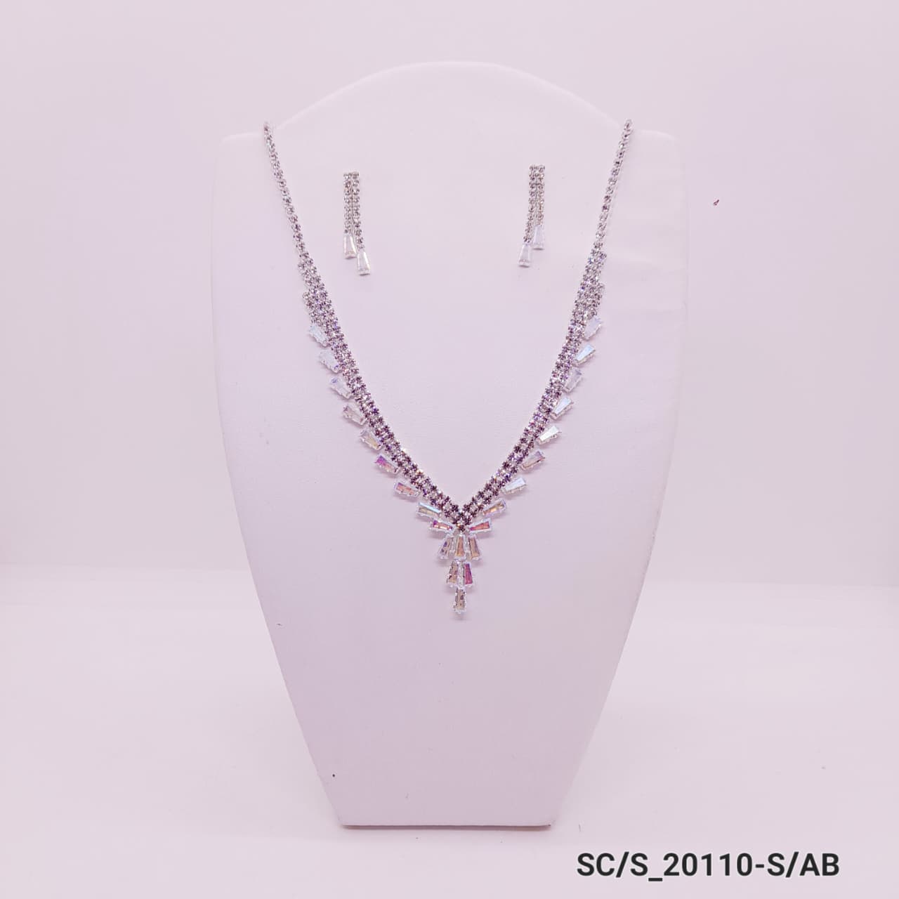 Set Collar con Aros de Strass / S-20110 - Image 3