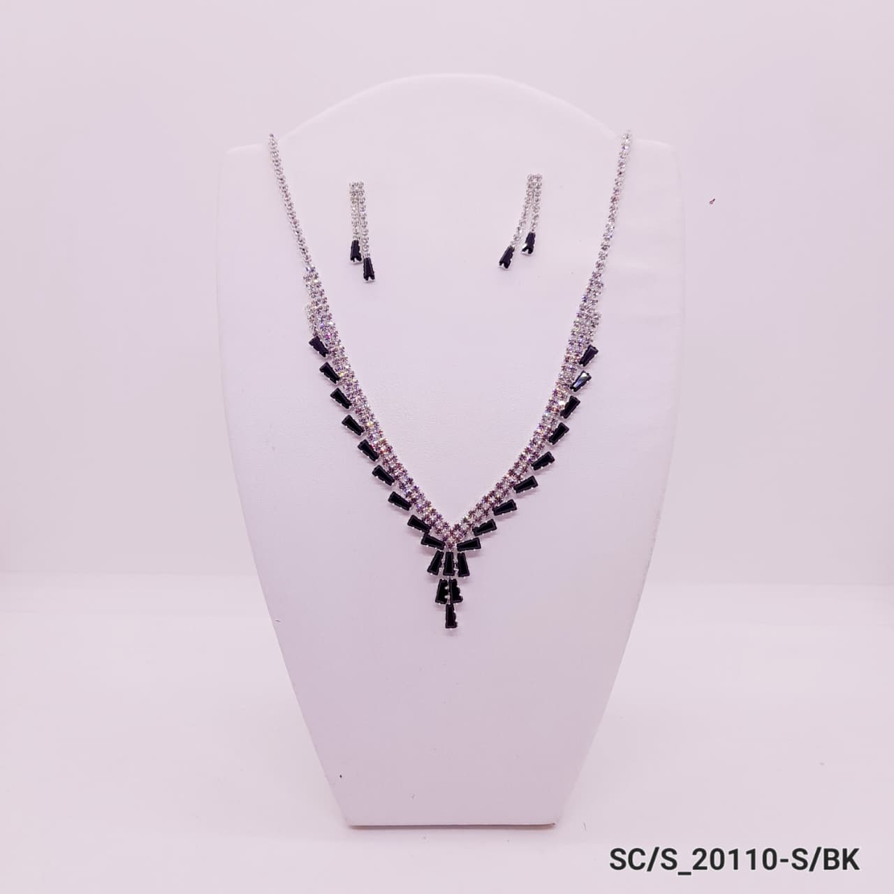 Set Collar con Aros de Strass / S-20110 - Image 2