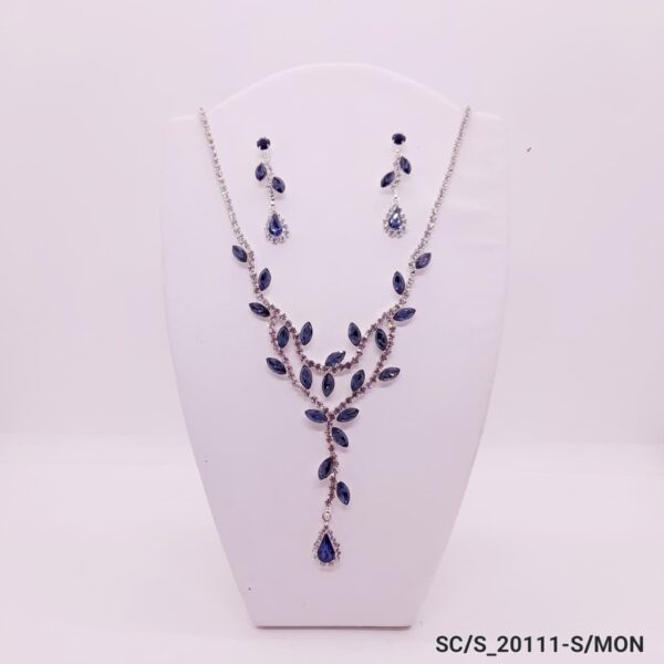 Set Collar con Aros de Strass / S-20111