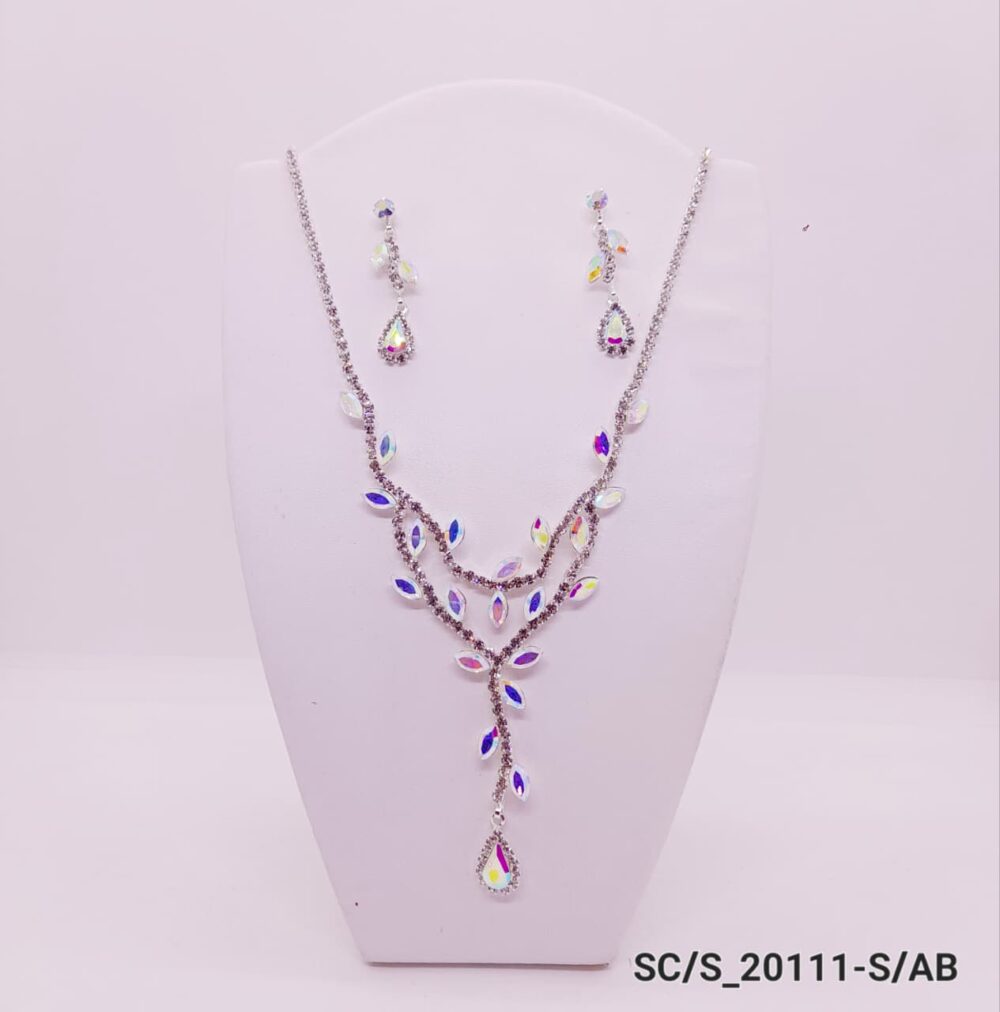 Set Collar con Aros de Strass / S-20111 - Image 3