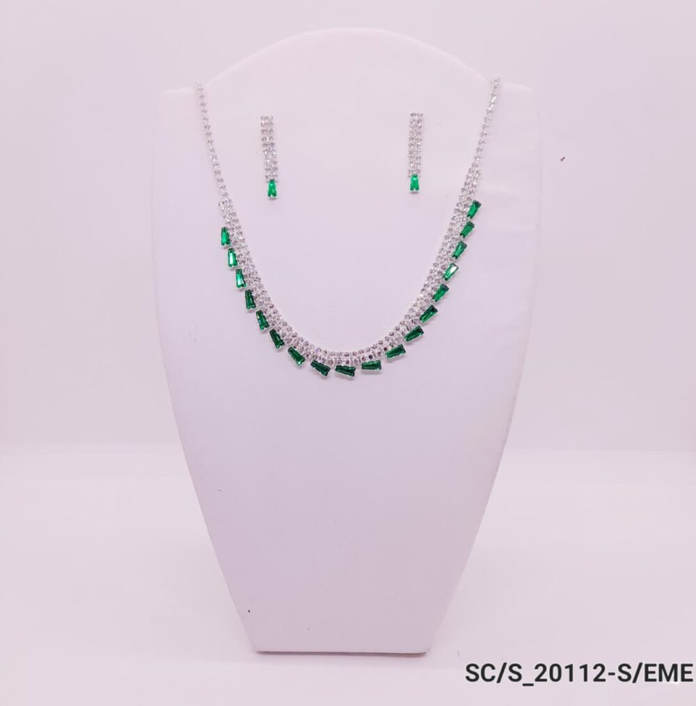 Set Collar con Aros de Strass / S-20112