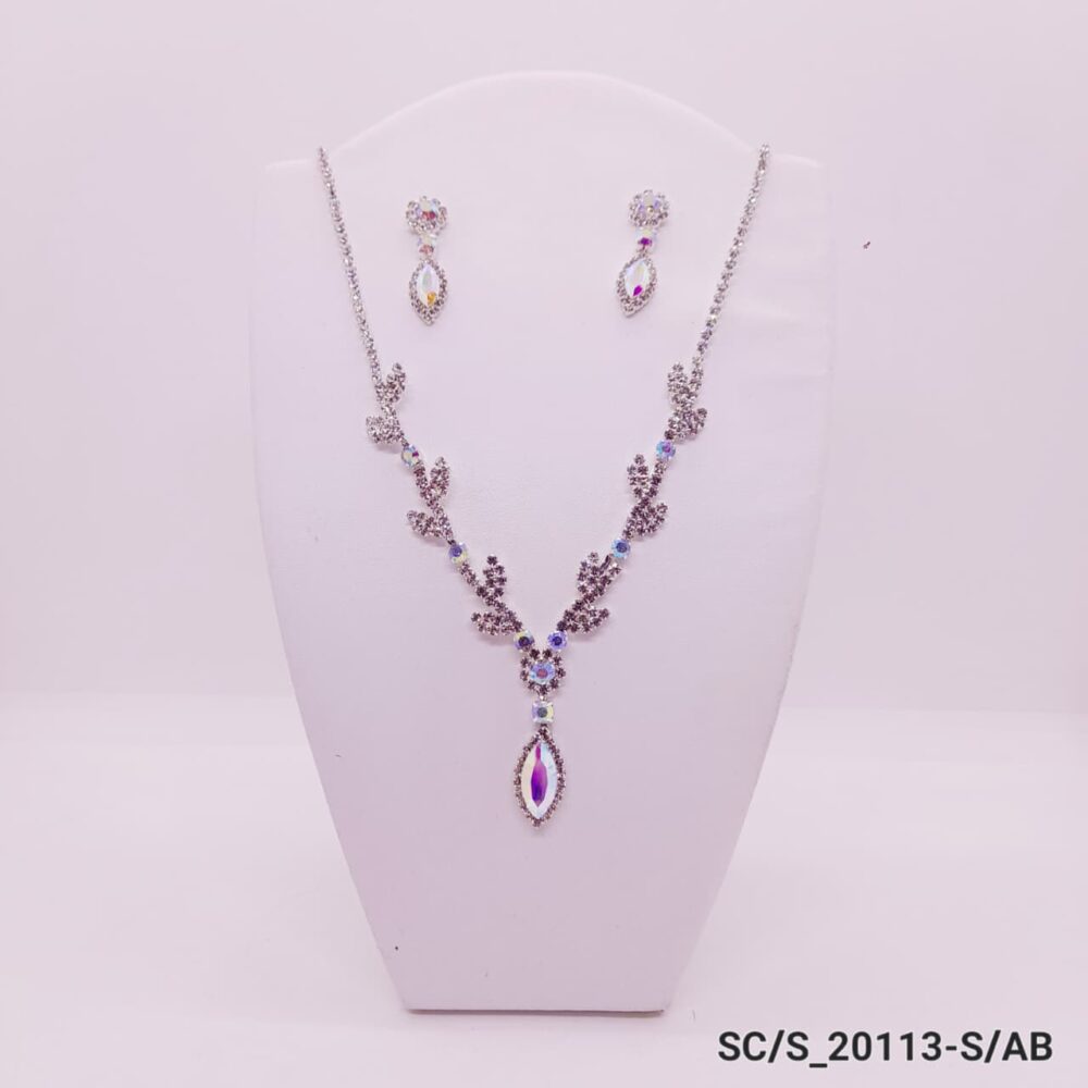 Set Collar con Aros de Strass / S-20113 - Image 3