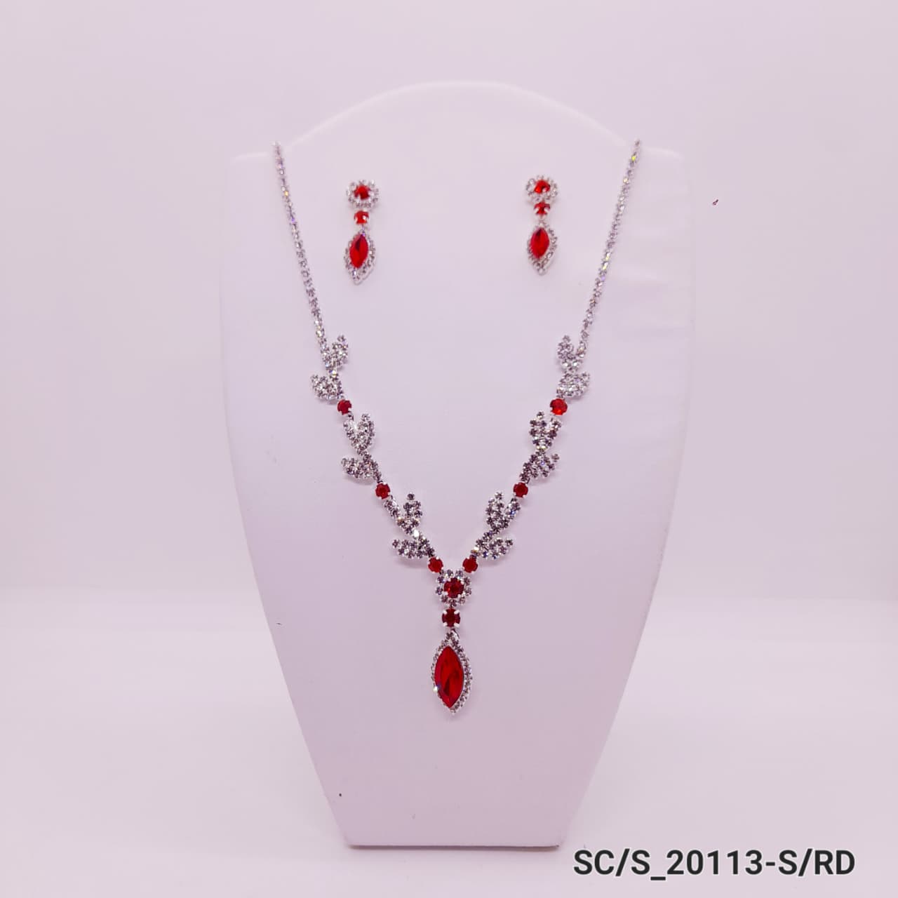Set Collar con Aros de Strass / S-20113 - Image 2