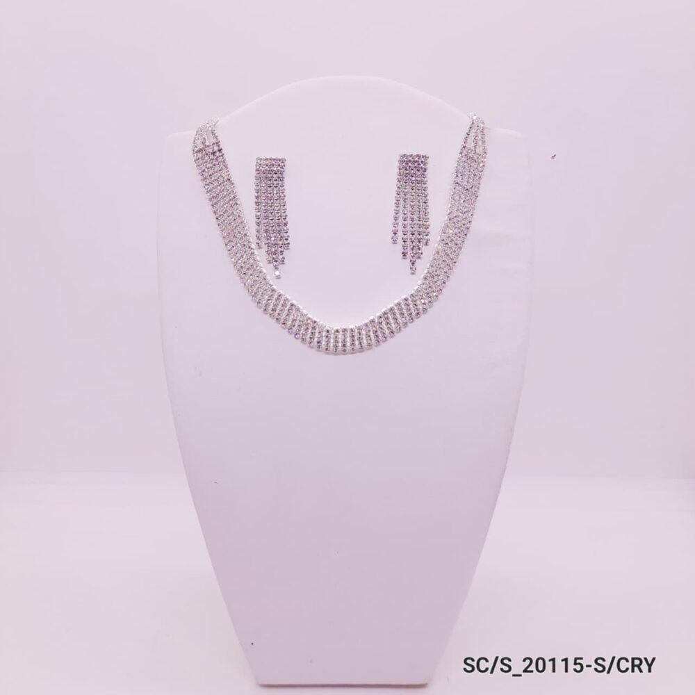 Set Choker con Aros de Strass / S-20115