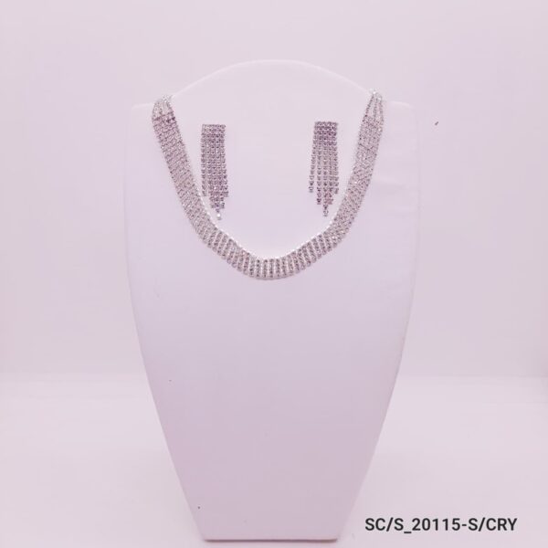 Set Choker con Aros de Strass / S-20115