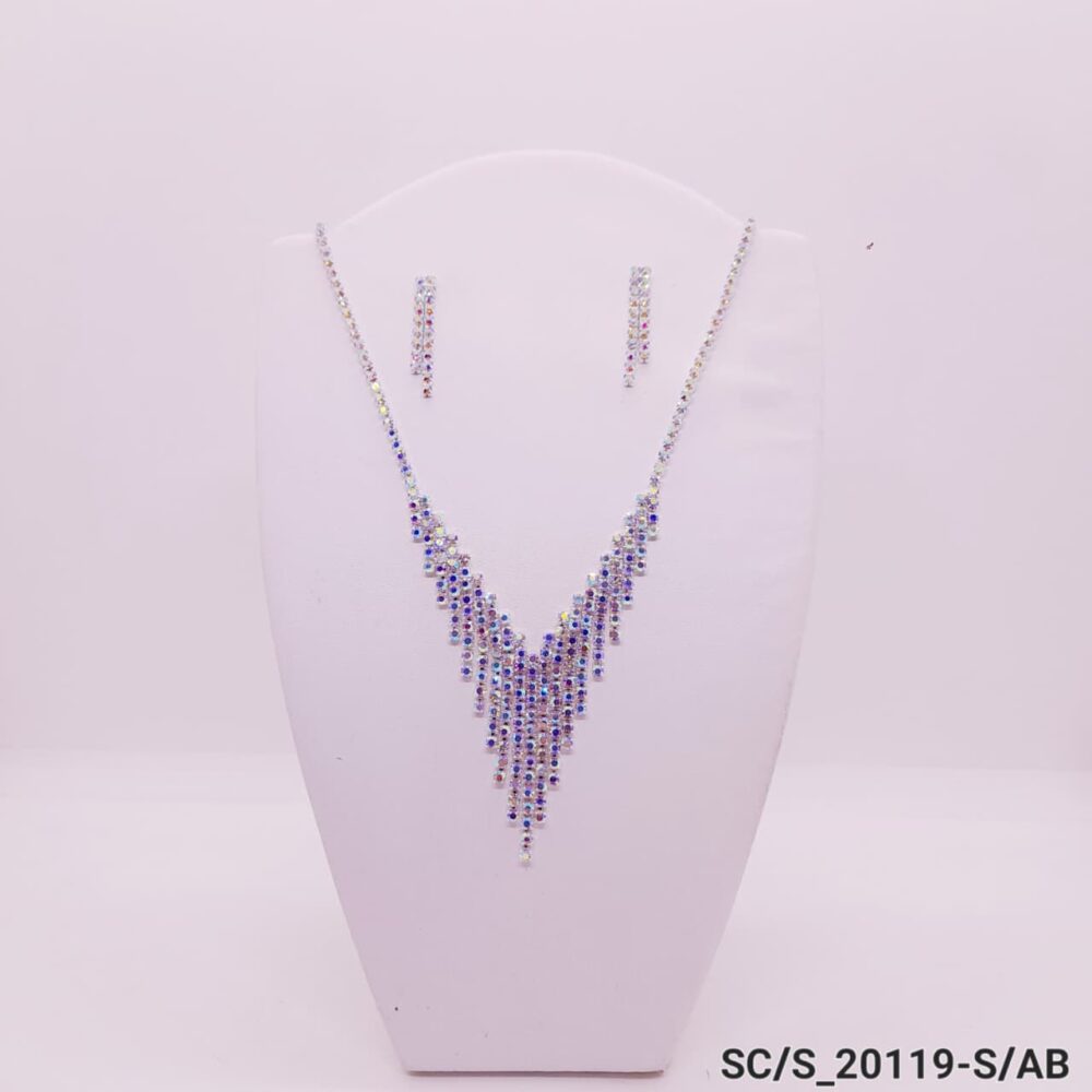 Set Collar con Aros de Strass / S-20119 - Image 3