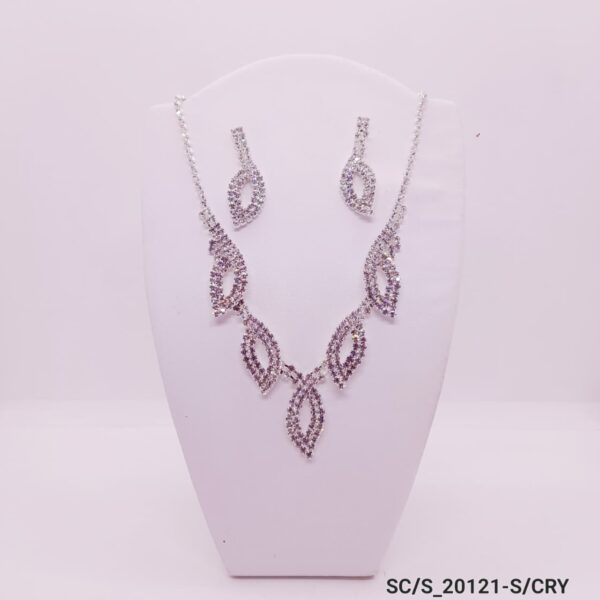 Set Collar con Aros de Strass / S-20121