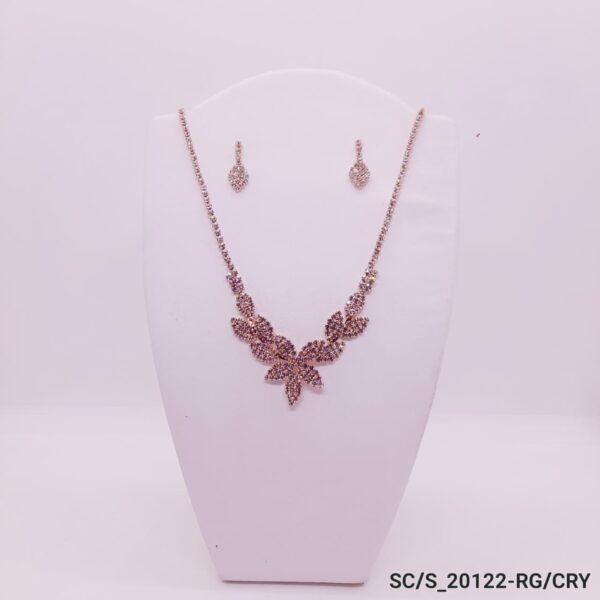 Set Collar con Aros de Strass / S-20122