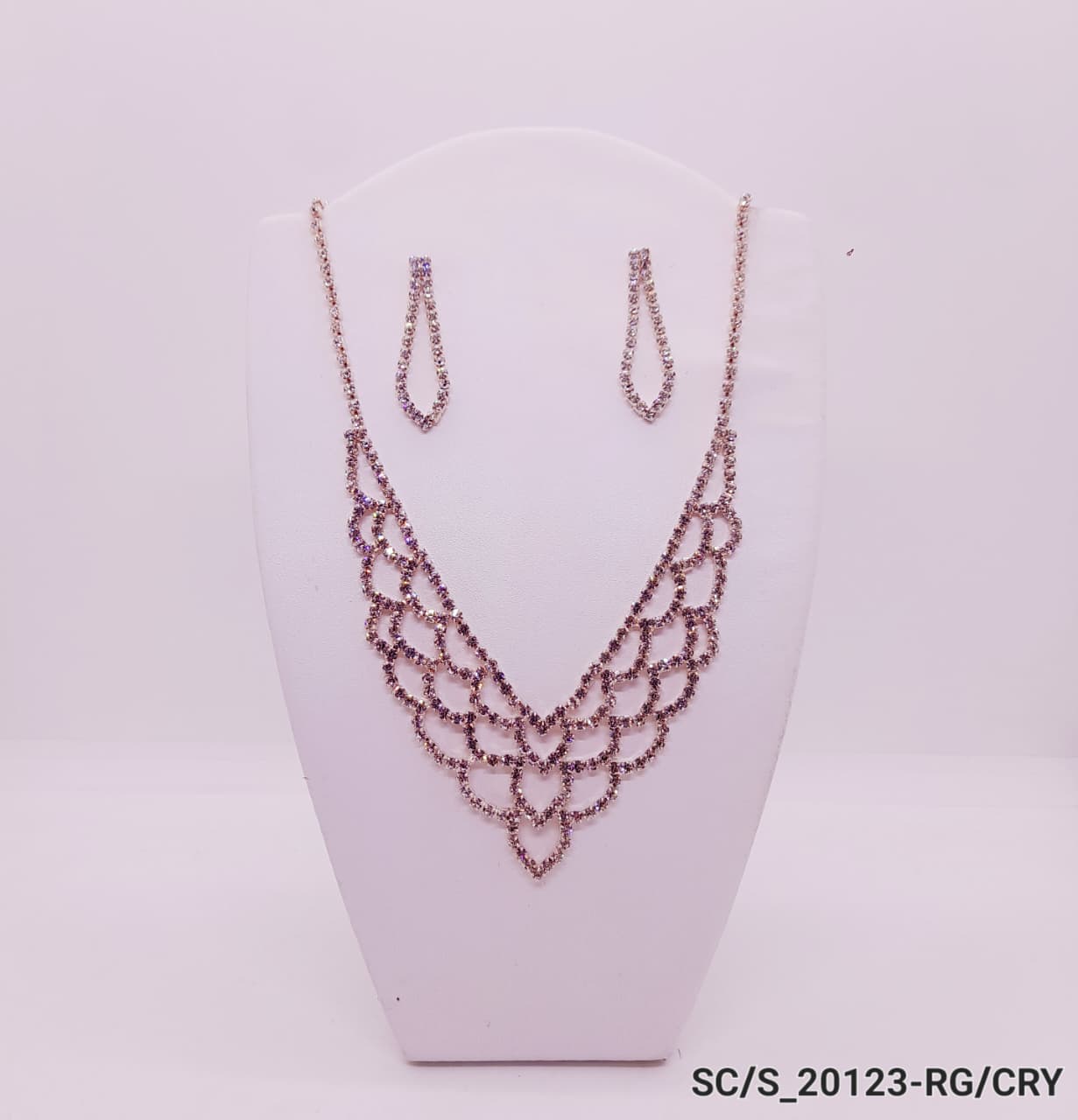 Set Collar con Aros de Strass / S-20123 - Image 2