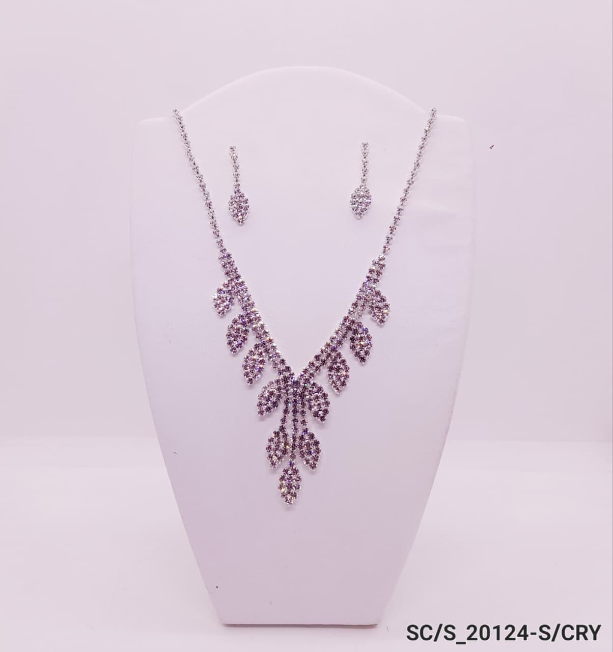 Set Collar con Aros de Strass / S-20124