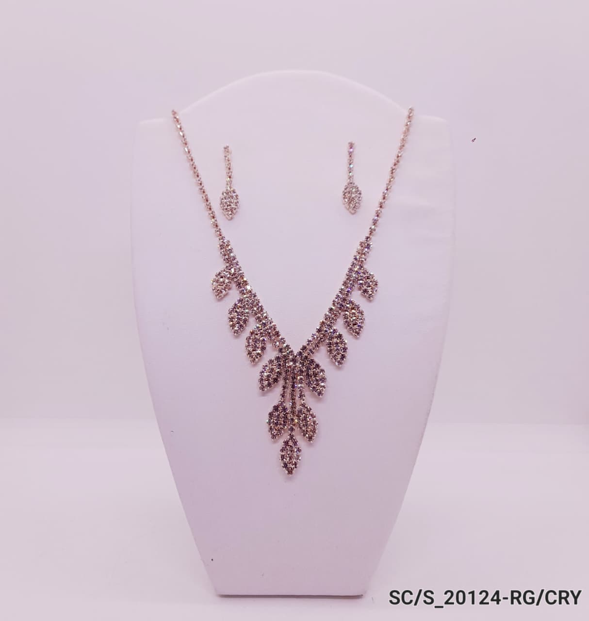 Set Collar con Aros de Strass / S-20124 - Image 2