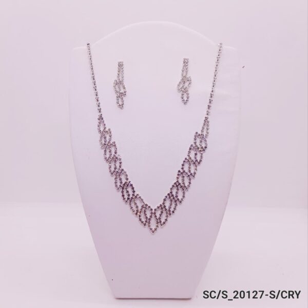 Set Collar con Aros de Strass / S-20127