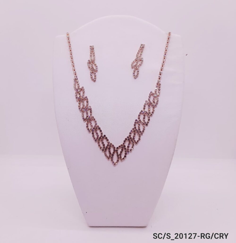 Set Collar con Aros de Strass / S-20127 - Image 2