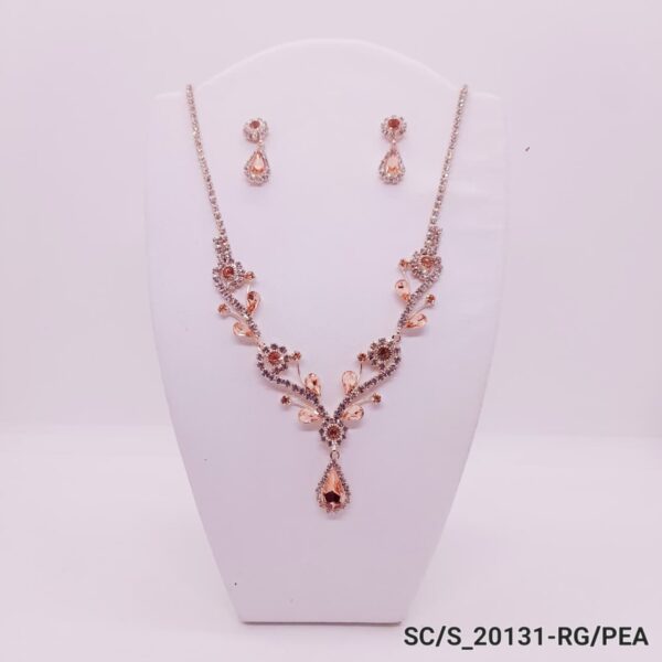Set Collar con Aros de Strass / S-20131