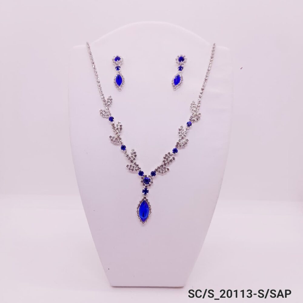Set Collar con Aros de Strass / S-20113