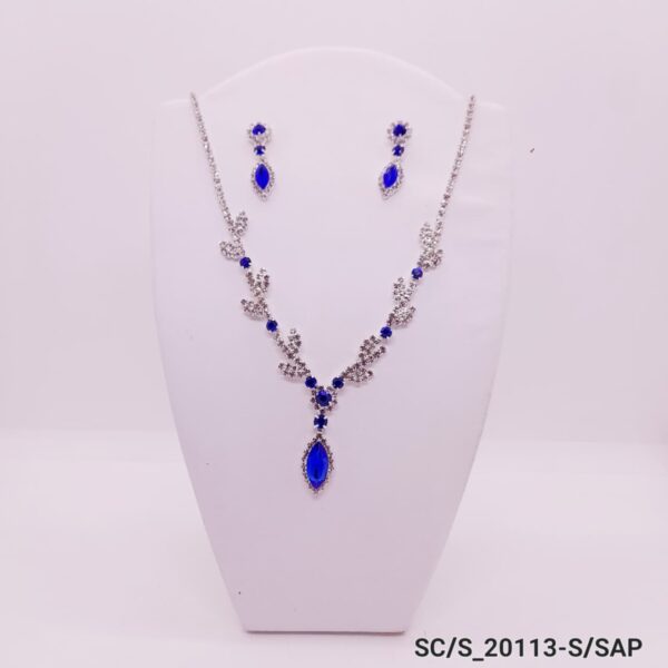 Set Collar con Aros de Strass / S-20113