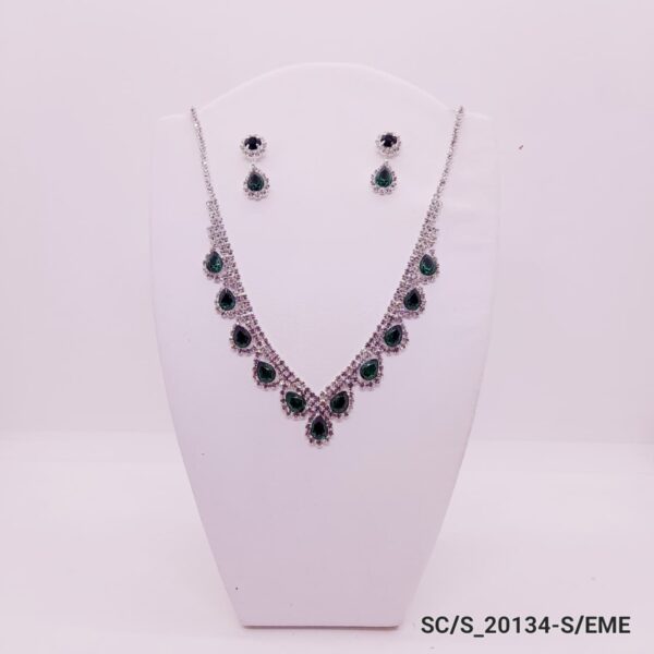 Set Collar con Aros de Strass / S-20134