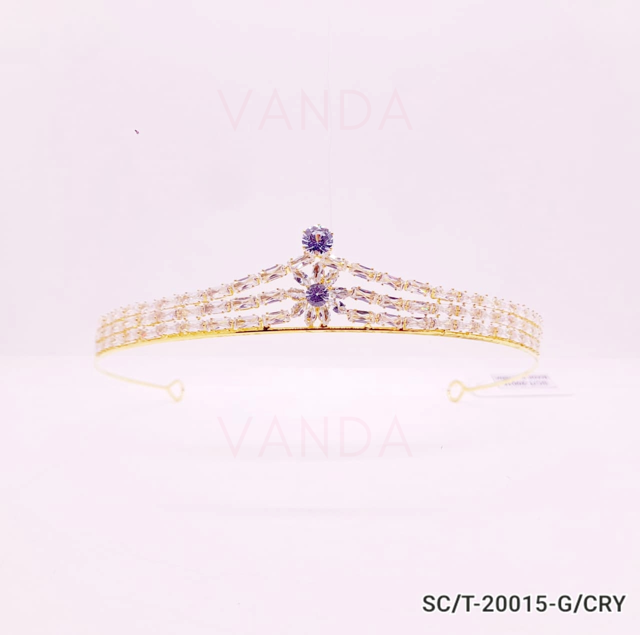 Tiara de Cubic Zirconia / T-015