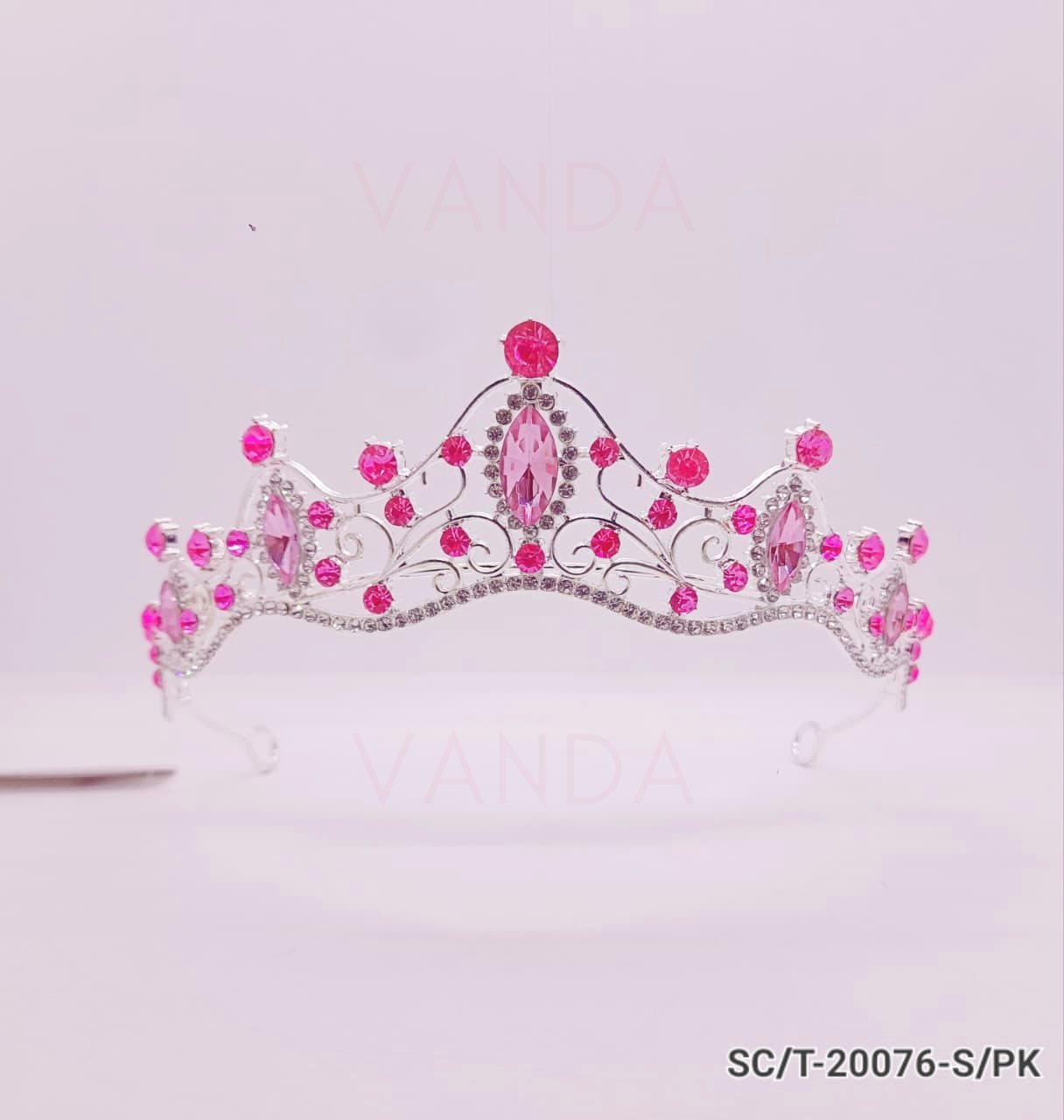 Tiara de Strass en Colores / T-076