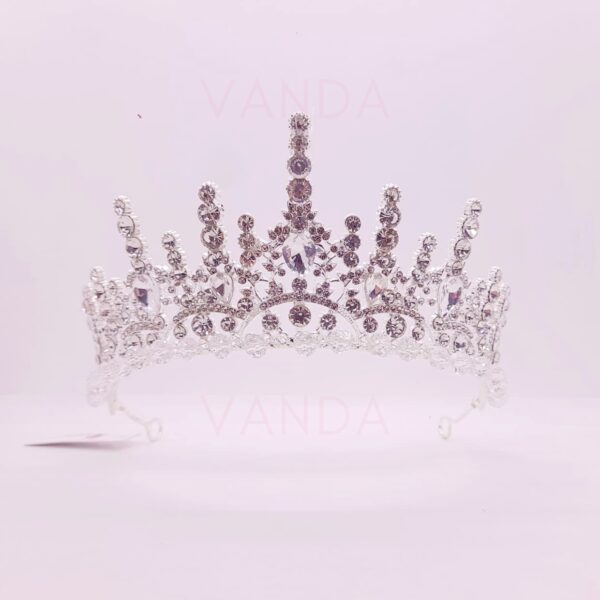 Tiara de Strass con Cristales  / T-077B
