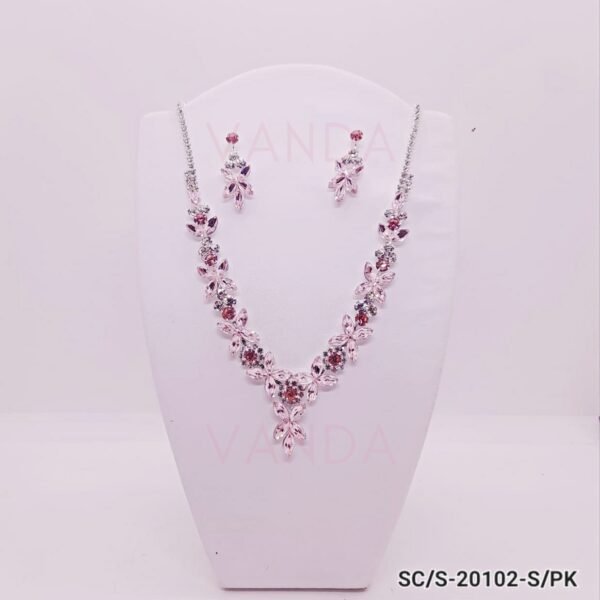 Set Collar con Aros de Strass / S-20102