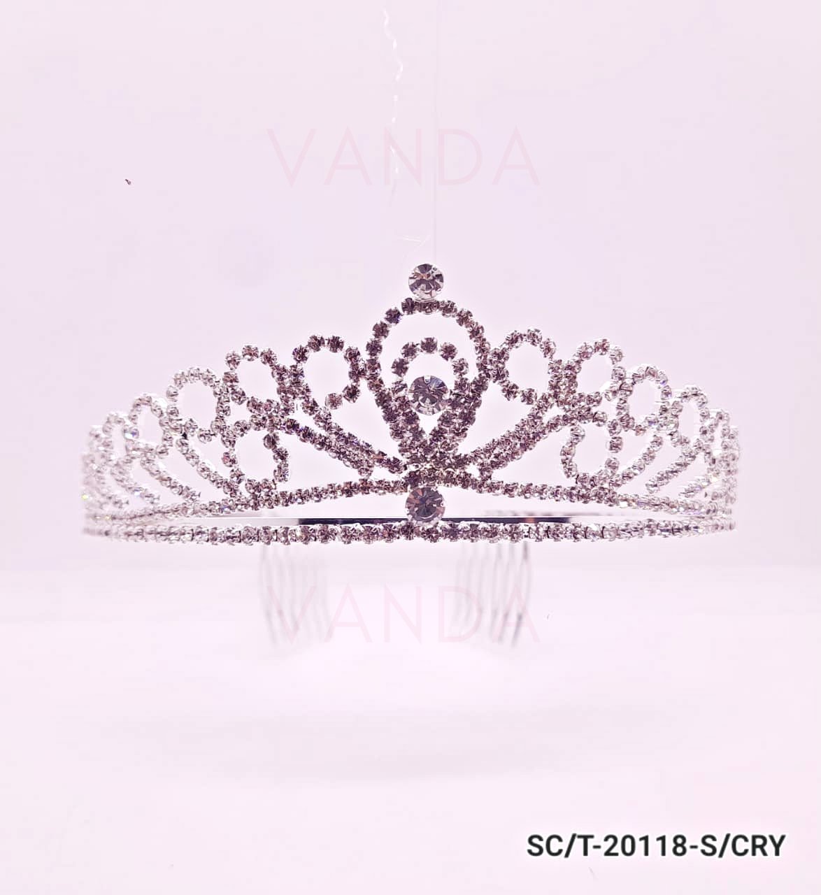 Tiara Clasica de Strass / T-118