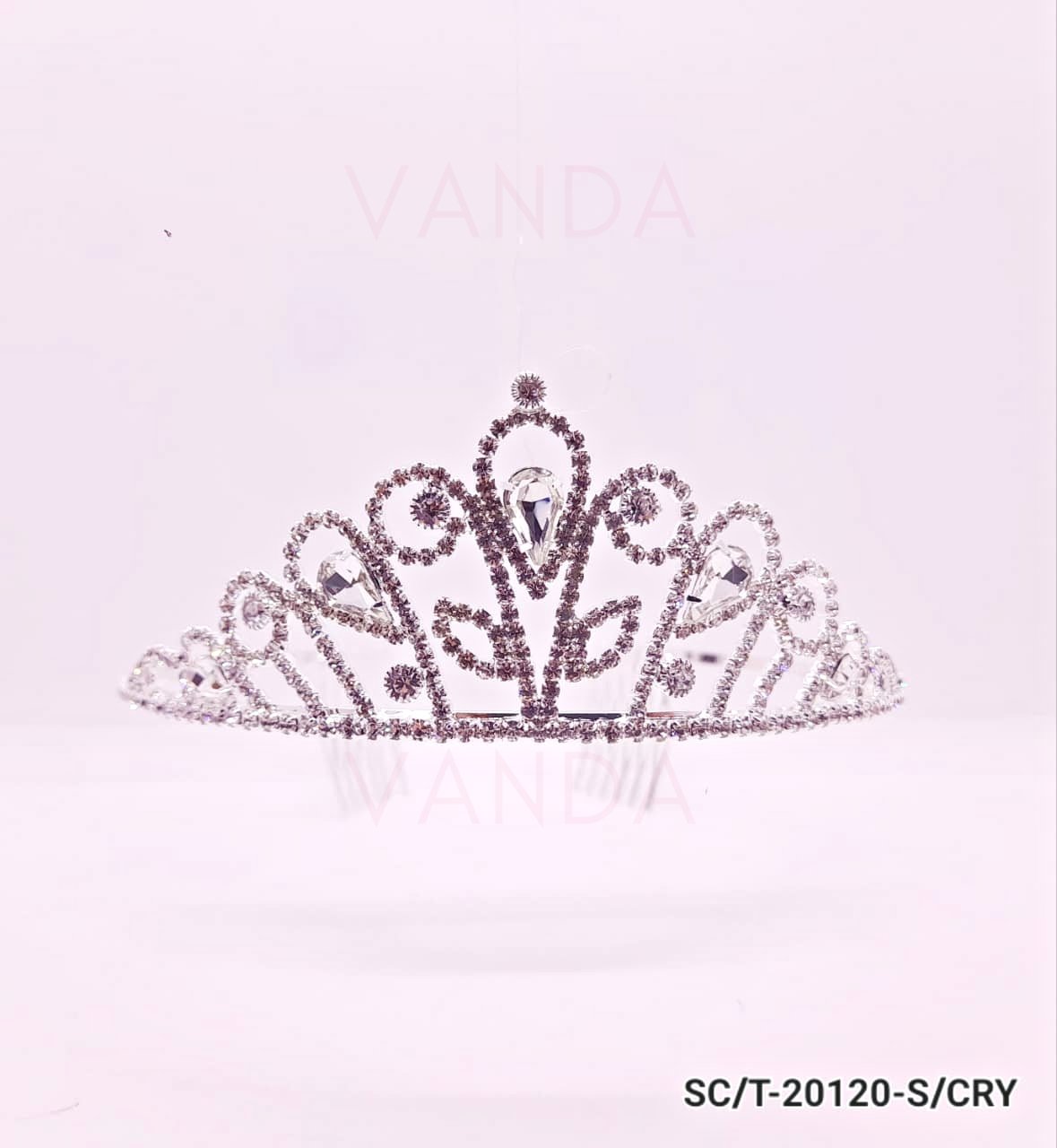 Tiara Clasica de Strass / T-120