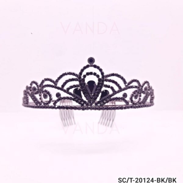 Tiara Clasica de Strass con Colores / T-124
